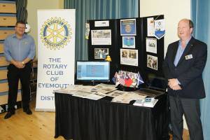 Display stand of youth projects